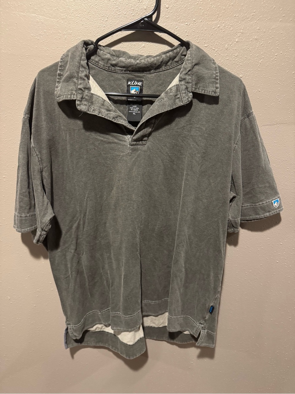Kuhl Men’s Charcoal Short Sleeve Polo